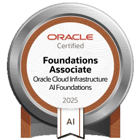 Oracle Cloud Infrastructure 2025 Certified AI Foundations Associate Badge