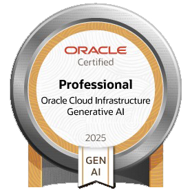Oracle Cloud Infrastructure 2025 Certified Generative AI Professional Badge